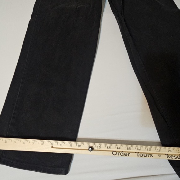 Levis SilverTab Baggy Fit Jeans Mens 31x 33 Black Denim Y2K 90s Skater Grunge - Picture 7 of 12